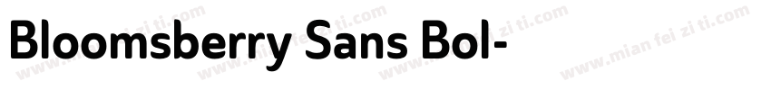 Bloomsberry Sans Bol字体转换